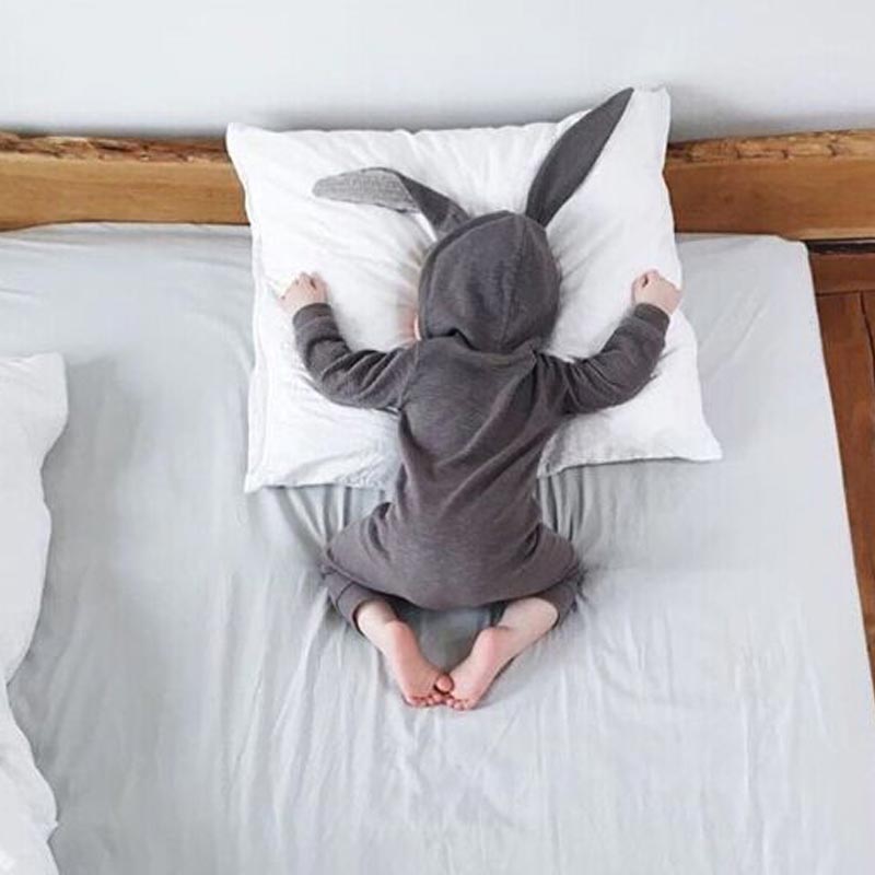 Spring Autumn Baby Rompers Cute Cartoon Rabbit Infant Girl Boy Jumpers Kids Baby Outfits Clothes