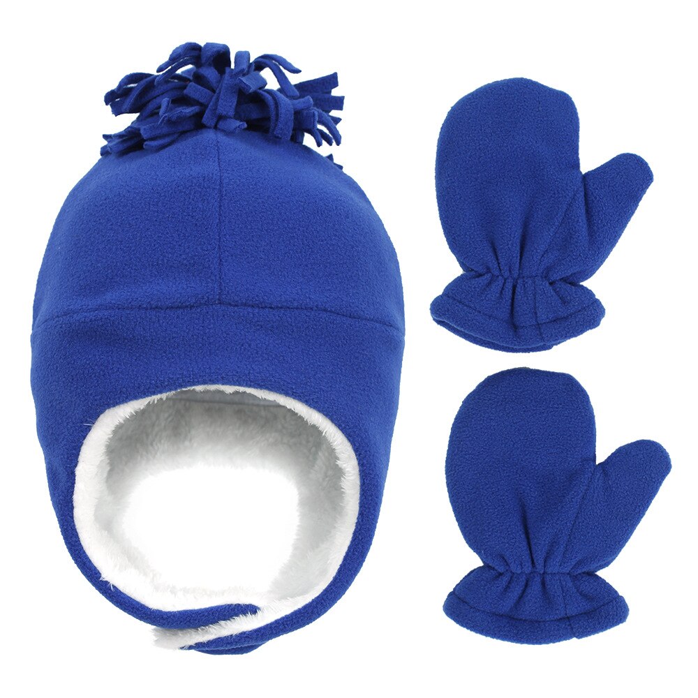 Hat Baby Boy Gloves Set Beanie Newborn Photography Accessories Children's Cap With Ears