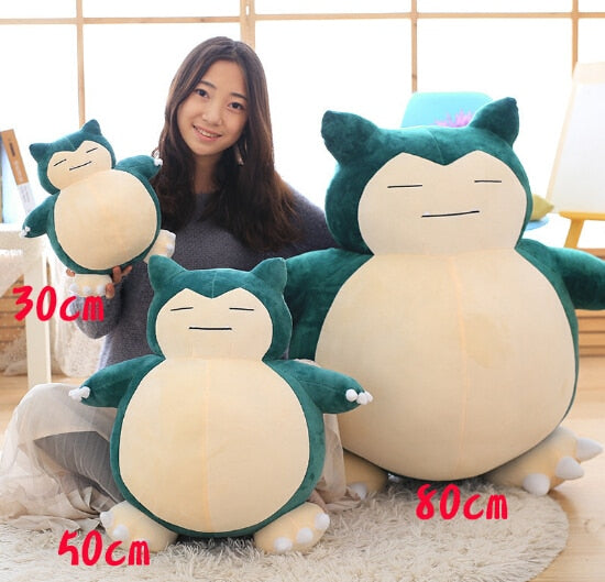 30cm Snorlax Plush Toys Anime New Rare Soft Stuffed Animal Doll For Christmas Gift 12inch