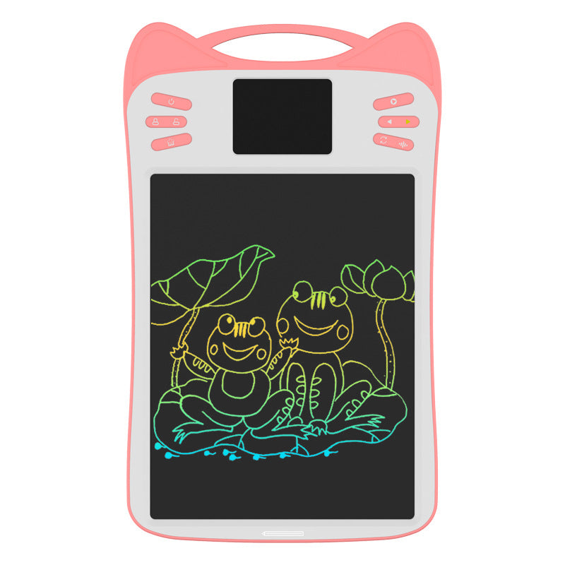 10 Inch Cartoon Voice Multi-Function LCD Drawing Board Children's Early Education Puzzle Eye Protection Writing Board LCD Writing Board