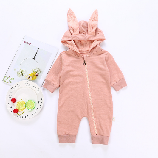 Spring Autumn Baby Rompers Cute Cartoon Rabbit Infant Girl Boy Jumpers Kids Baby Outfits Clothes