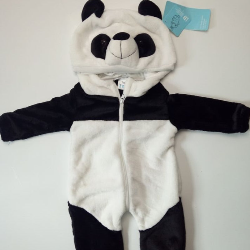 Cute Cartoon Flannel Baby Rompers Novelty Rabbit Cotton Baby Boys Girls Animal Rompers Stitch Baby's Sets kigurumi New born