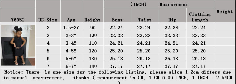 Children Clothing New Girls Solid Color Camisole Dress Casual Mid Length A Skirt