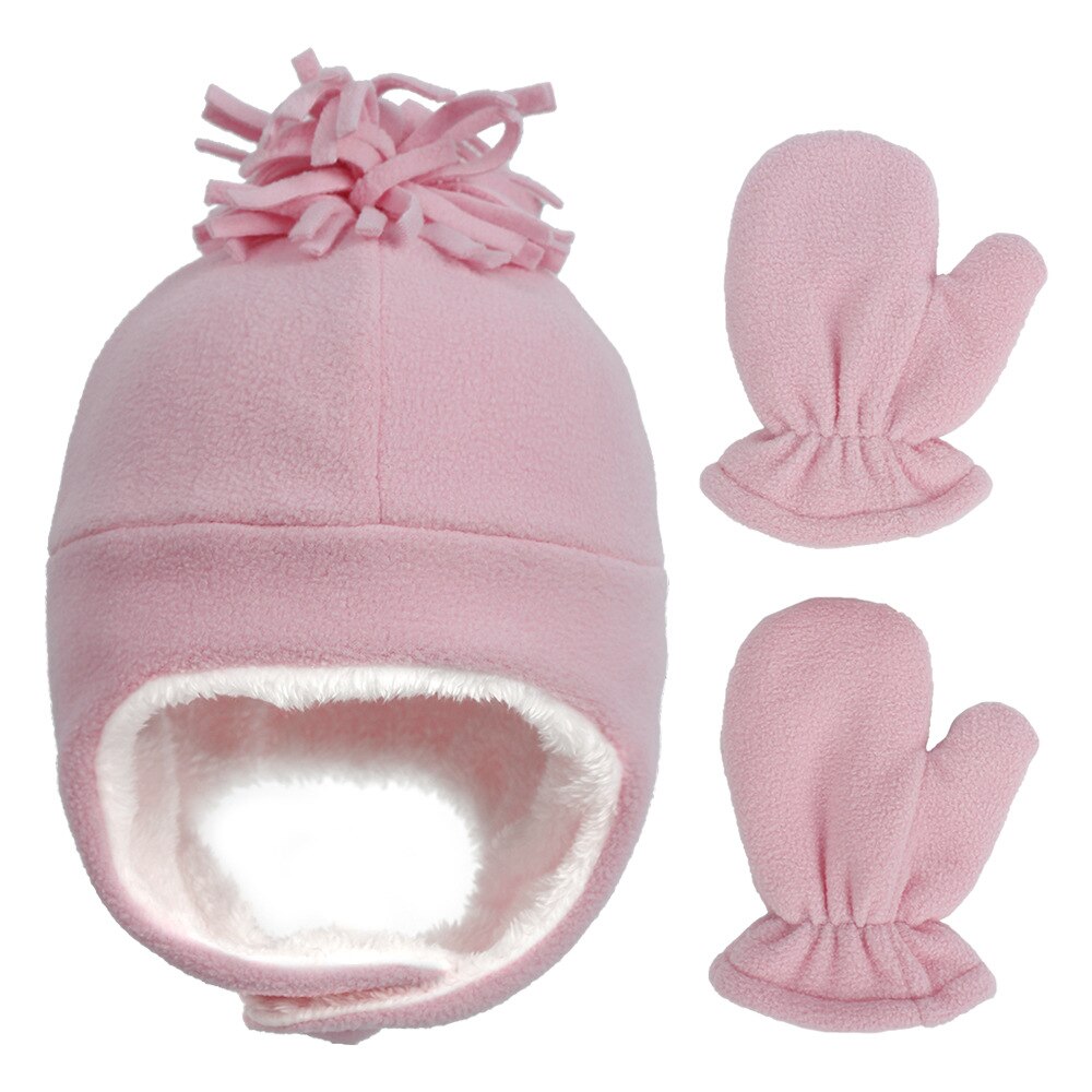 Hat Baby Boy Gloves Set Beanie Newborn Photography Accessories Children's Cap With Ears